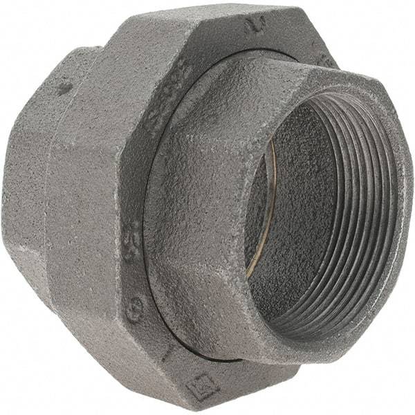 Value Collection - Size 2", Class 150, Malleable Iron Black Pipe Union - 150 psi, Threaded End Connection - Americas Industrial Supply