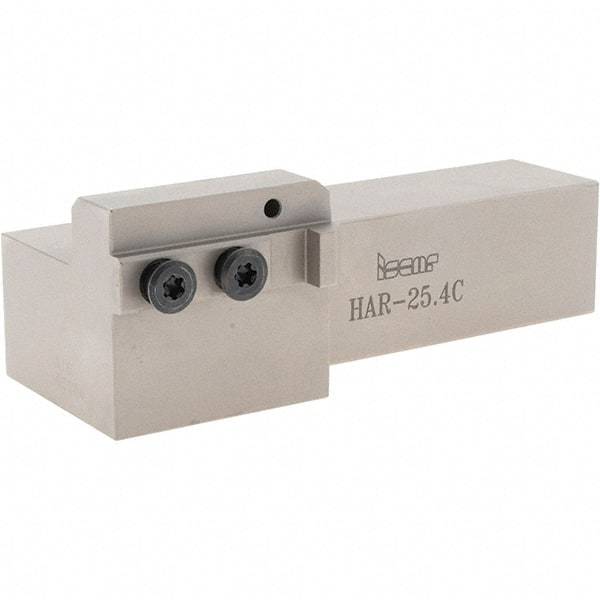 Iscar - External Thread, 5-1/2" OAL, Right Hand Indexable Grooving Cutoff Toolholder - 1" Shank Height x 1" Shank Width, HAR Toolholder Style, Series Heliface - Americas Industrial Supply