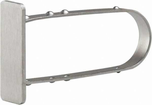 ECONOCO - 3/4" Wide, Open Shelving Accessory/Component - Steel, Satin Chrome Finish, 2" Long, Use with 1/2" x 1-1/2" Rectangular Tubing - Americas Industrial Supply