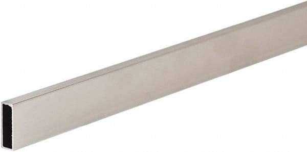 ECONOCO - 1/2" Wide, 1-1/2 High, Open Shelving Accessory/Component - Steel, Chrome Finish, 48" Long, Use with 1-1/4" Hangrail Brackets - Americas Industrial Supply