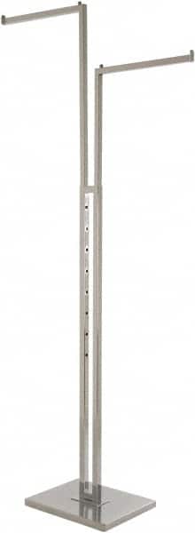 ECONOCO - 72 High, Open Shelving Accessory/Component - Steel, Chrome Finish, Use with Free Standing Garment Rack - Americas Industrial Supply