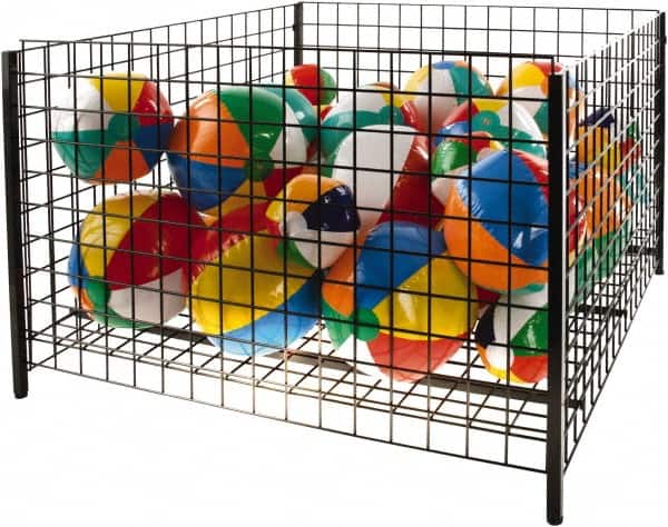 ECONOCO - 48" Long x 48" Wide x 32" High Steel Basket-Style Bulk Container - Americas Industrial Supply