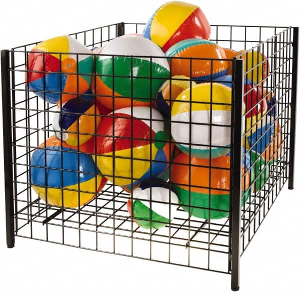ECONOCO - 36" Long x 36" Wide x 32" High Steel Basket-Style Bulk Container - Americas Industrial Supply