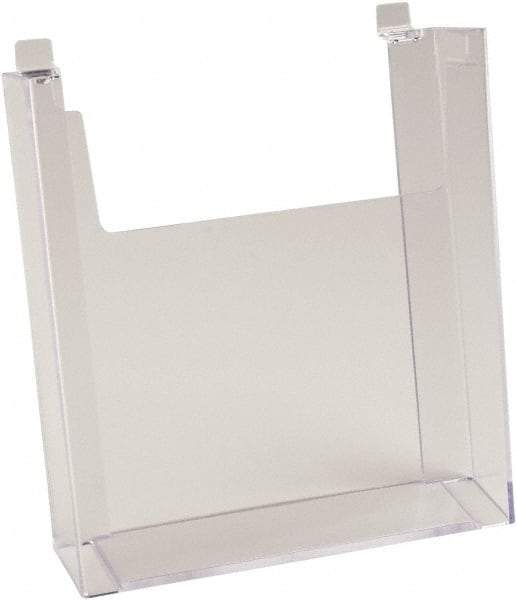 ECONOCO - 8-1/2" Wide x 2-1/4" Deep x 11" High, 1 Compartment, Acrylic Literature Holder - Clear, 8-7/8" Compartment Width x 2-1/4" Compartment Depth x 9-5/8" Compartment Height - Americas Industrial Supply