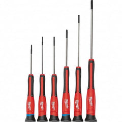 Milwaukee Tool - Screwdriver Sets Screwdriver Types Included: Slotted & Phillips Number of Pieces: 6 - Americas Industrial Supply
