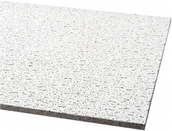 Armstrong World - 48" Long x 24" Wide, Wet-Formed Mineral Fiber Acoustic Ceiling Tile - ASTM E1264 Specification, White - Americas Industrial Supply
