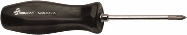 Ability One - #1, 3" OAL, Standard Phillips Screwdriver - 3" Blade Length, Round Shank, Ergonomic Handle - Americas Industrial Supply