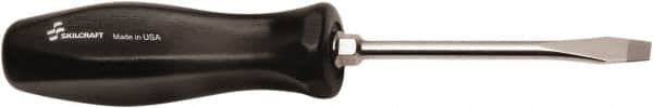 Ability One - Standard Slotted Screwdriver - Round Shank, Ergonomic Handle - Americas Industrial Supply