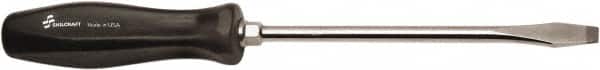 Ability One - Standard Slotted Screwdriver - Round Shank, Ergonomic Handle - Americas Industrial Supply