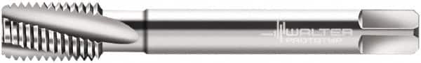 Walter-Prototyp - M14x1.00 Metric Fine 4 Flute 6HX Modified Bottoming Spiral Flute Tap - Powdered Metal, Bright Finish, 100mm OAL, Right Hand Flute, Right Hand Thread, Series 21466 - Americas Industrial Supply