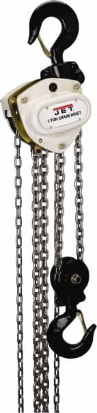 Jet - 6,600 Lb Lifting Capacity, 30' Lift Height, Hand Hoist - Made from Chain - Americas Industrial Supply
