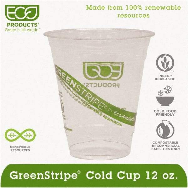 ECO PRODUCTS - Renewable & Compostable Cold Cups - 12 oz - Clear - Americas Industrial Supply