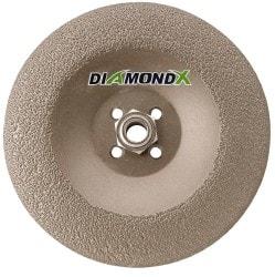 Camel Grinding Wheels - 24 Grit, 7" Wheel Diam, 1/4" Wheel Thickness, Type 29 Depressed Center Wheel - Diamond, 8,500 Max RPM - Americas Industrial Supply