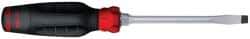 Proto - 210mm OAL Keystone Slotted Screwdriver - 102mm Blade Length, Round Shank, Ergonomic Handle - Americas Industrial Supply
