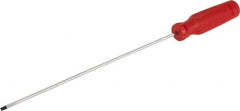 Proto - 286mm OAL Cabinet Slotted Screwdriver - 203mm Blade Length, Round Shank, Ergonomic Handle - Americas Industrial Supply