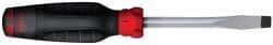 Proto - 216mm OAL Keystone Slotted Screwdriver - 102mm Blade Length, Round Shank, Ergonomic Handle - Americas Industrial Supply