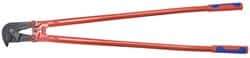 Knipex - 37-1/2" OAL, Wire Cutter - 23mm Jaw Length, Standard Head, Steel Tube, Power-Coated Handle - Americas Industrial Supply