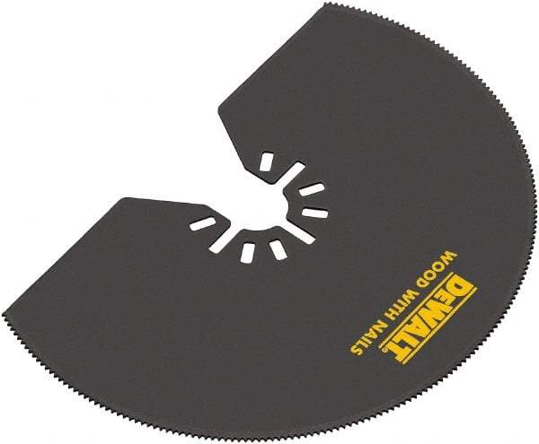 DeWALT - Semicircle Rotary Tool Blade - UNIVERSAL FITMENT, For Use on All Major Brands (no Adapter Required) - Americas Industrial Supply