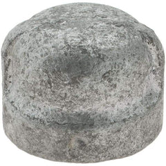 Value Collection - Size 1/4", Class 150, Malleable Iron Galvanized Pipe End Cap - 150 psi, Threaded End Connection - Americas Industrial Supply
