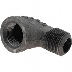Value Collection - Size 3/4", Class 150, Malleable Iron Black Pipe 90° Street Elbow - 150 psi, Threaded End Connection - Americas Industrial Supply