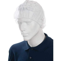 Value Collection - Disposable Beard Covers, Bouffants & Hairnets Type: Hairnet Material: Nylon - Americas Industrial Supply