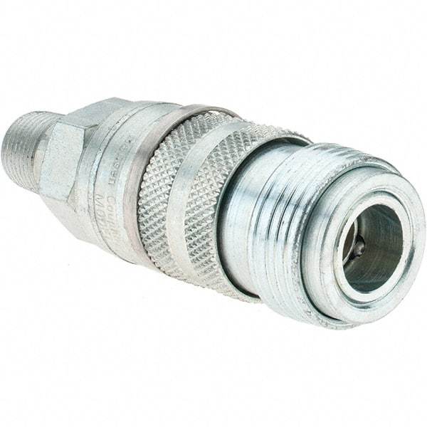 Value Collection - 3/8 Male Pipe Industrial Pneumatic Hose Coupler - Steel - Americas Industrial Supply