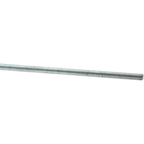Value Collection - M10x1.25 1m Long, Steel Metric Threaded Rod - Zinc-Plated Finish - Americas Industrial Supply
