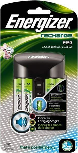 Energizer - 100 to 240 Volt Recharge Pro Charger - NiMH Compatible - Americas Industrial Supply