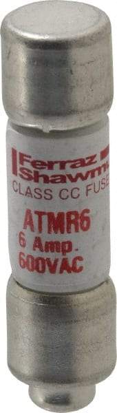 Ferraz Shawmut - 600 VAC/VDC, 6 Amp, Fast-Acting General Purpose Fuse - Clip Mount, 1-1/2" OAL, 100 at DC, 200 at AC kA Rating, 13/32" Diam - Americas Industrial Supply