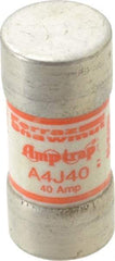 Ferraz Shawmut - 300 VDC, 600 VAC, 40 Amp, Fast-Acting General Purpose Fuse - Clip Mount, 2-3/8" OAL, 100 at DC, 200 at AC kA Rating, 1-1/16" Diam - Americas Industrial Supply