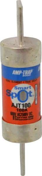 Ferraz Shawmut - 500 VDC, 600 VAC, 100 Amp, Time Delay General Purpose Fuse - Clip Mount, 4-5/8" OAL, 100 at DC, 200 at AC, 300 (Self-Certified) kA Rating, 1-1/16" Diam - Americas Industrial Supply