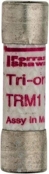 Ferraz Shawmut - 250 VAC, 1.13 Amp, Time Delay Midget Fuse - Clip Mount, 1-1/2" OAL, 10 at AC kA Rating, 13/32" Diam - Americas Industrial Supply