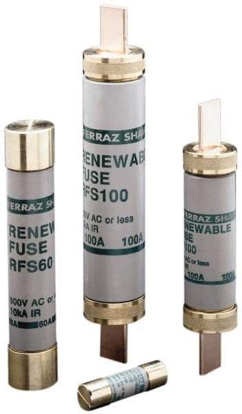 Ferraz Shawmut - 600 VAC, 200 Amp, Fast-Acting Renewable Fuse - Clip Mount, 9-5/8" OAL, 10 at AC kA Rating, 1-13/16" Diam - Americas Industrial Supply