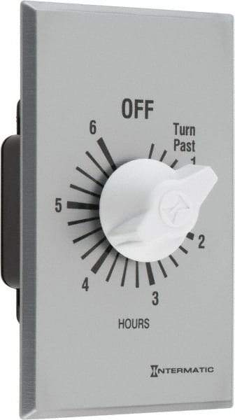 Intermatic - 6 hr Indoor Analog Spring-wound Mechanical Timer - 125 VAC, 50/60 Hz, - Americas Industrial Supply