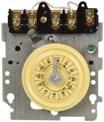 Intermatic - 24 hr Mechanism Only Analog Electromechanical Timer Switch - 12 On/Off per Day, 208 to 277 VAC, 60 Hz, - Americas Industrial Supply
