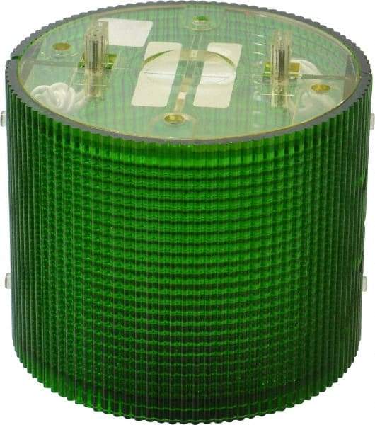 Federal Signal Corp - Incandescent Lamp, Green, Flashing and Steady, Stackable Tower Light Module - 120 VAC, 0.13 Amp, 1 NEMA Rated, Base Mount - Americas Industrial Supply