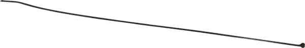 Thomas & Betts - 14" Long Black Nylon Standard Cable Tie - 18 Lb Tensile Strength, 1.1mm Thick, 101.6mm Max Bundle Diam - Americas Industrial Supply