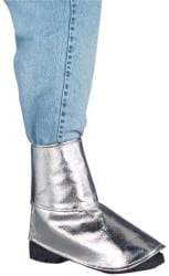 PRO-SAFE - Men's Universal (Women's Universal) Aluminized Spats - Aluminized Carbon Kevlar Upper, Silver - Americas Industrial Supply