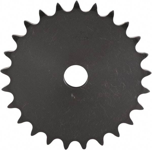 U.S. Tsubaki - 26 Teeth, 1" Chain Pitch, Chain Size 80, "A" Plate Roller Chain Sprocket - 1-3/16" Bore Diam, 8.296" Pitch Diam, 8.84" Outside Diam - Americas Industrial Supply