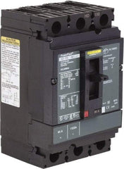 Square D - 80 Amp, 250 VDC, 600 VAC, 3 Pole, Panel Mount Molded Case Circuit Breaker - Thermal Magnetic Trip, 14-3/0 AWG, 87.4mm Deep x 162.6mm High x 104.7mm Wide - Americas Industrial Supply