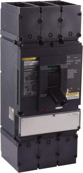 Square D - 600 Volt, 600 Amp, Automatic Molded Case Switch - 3 Pole, 18 at 600 VAC, 35 at 480 VAC, 65 at 240 VAC kA Interrupting Rating, Line/Load Lug Connection - Americas Industrial Supply