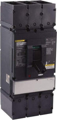 Square D - 600 Volt, 600 Amp, Automatic Molded Case Switch - 3 Pole, 18 at 600 VAC, 35 at 480 VAC, 65 at 240 VAC kA Interrupting Rating, Line/Load Lug Connection - Americas Industrial Supply