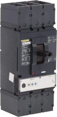 Square D - 600 Amp, 600 VAC, 3 Pole, Panel Mount Molded Case Circuit Breaker - Electronic Trip, Multiple Breaking Capacity Ratings, 2 AWG - Americas Industrial Supply