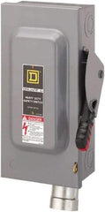 Square D - 60 Amp, 600 VAC, 3 Pole Fused Safety Switch - NEMA 1, 50 hp at 600 VAC (Triple Phase) - Americas Industrial Supply
