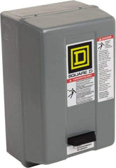 Square D - 220 Coil VAC at 50 Hz, 240 Coil VAC at 60 Hz, 27 Amp, NEMA Size 1, Nonreversible Enclosed Enclosure NEMA Motor Starter - 3 hp at 1 Phase, 1 Enclosure Rating - Americas Industrial Supply