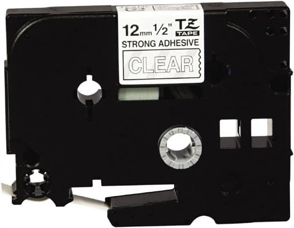Brother - 1/2" Wide, Clear Tape Cassette - For Label Maker - Americas Industrial Supply