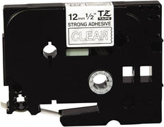 Brother - 1/2" Wide, Clear Tape Cassette - For Label Maker - Americas Industrial Supply