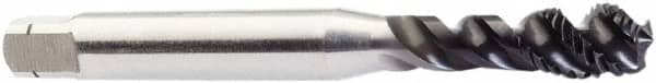 Sandvik Coromant - 1/2-13 UNC 3 Flute 2B Modified Bottoming Spiral Flute Tap - Powdered Metal, CoolTop Finish, 4.3307" OAL, Right Hand Flute, Right Hand Thread, Series CoroTap 300 - Americas Industrial Supply