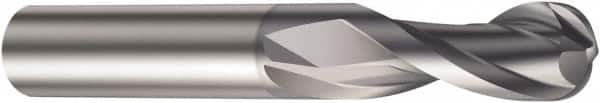 Sandvik Coromant - 10mm Diam, 19mm LOC, Solid Carbide Ball End Mill - AlCrN Finish, 72mm OAL, 10mm Shank Diam, Ball Flute - Americas Industrial Supply