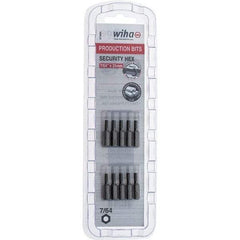 Wiha - 25mm Hex Screwdriver Bit - 1/4" Drive, 1" OAL - Americas Industrial Supply
